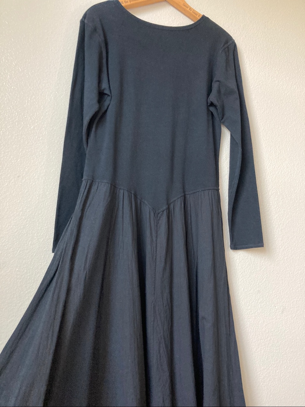 Luna Luz Dart & Tie Avant Garde Minimalist Dress Origami Bubble Midi sz L - Picture 6 of 14